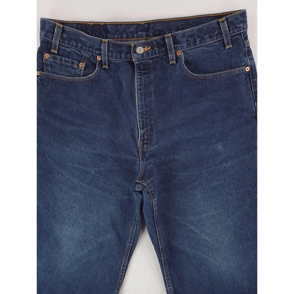 Vintage Levis 550 Jeans Mens 38x30 Blue Denim Relaxed Tapered USA MADE Y2K Baggy